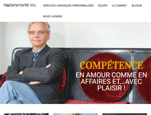 Tablet Screenshot of notairemartel.com